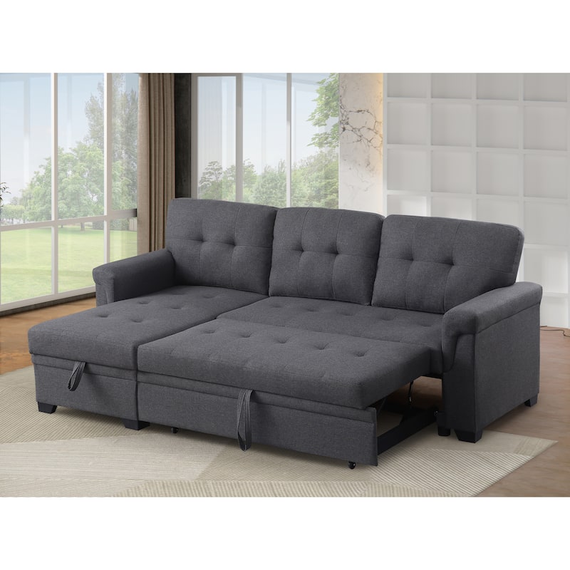 Modern Minimalist And Slightly Nest L - Shaped Lounger With Storage Space