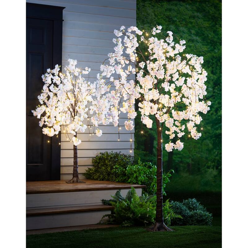 6 fit. Large Lighted Weeping Cherry Tree