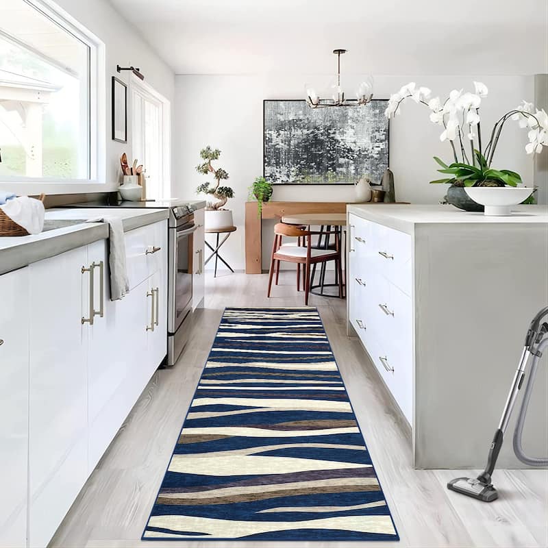 Garvee Modern Abstract Area Rug Colorful Throw Carpet