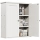 preview thumbnail 51 of 54, Futzca Bathroom Cabinet Wall Mounted, Storage Cabinet with Doors and Shelves