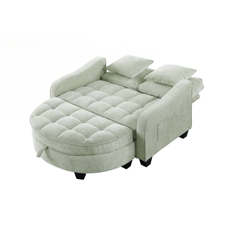 Sofa Comes with Two Small Throw Pillows, Suitable for Living Room and Bedroom
