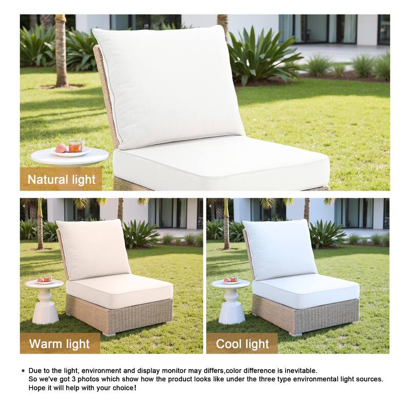 24"x23" Deep Seat Sunbrella Thick Cushion For Outdoor Club Chair,Rocking Chair