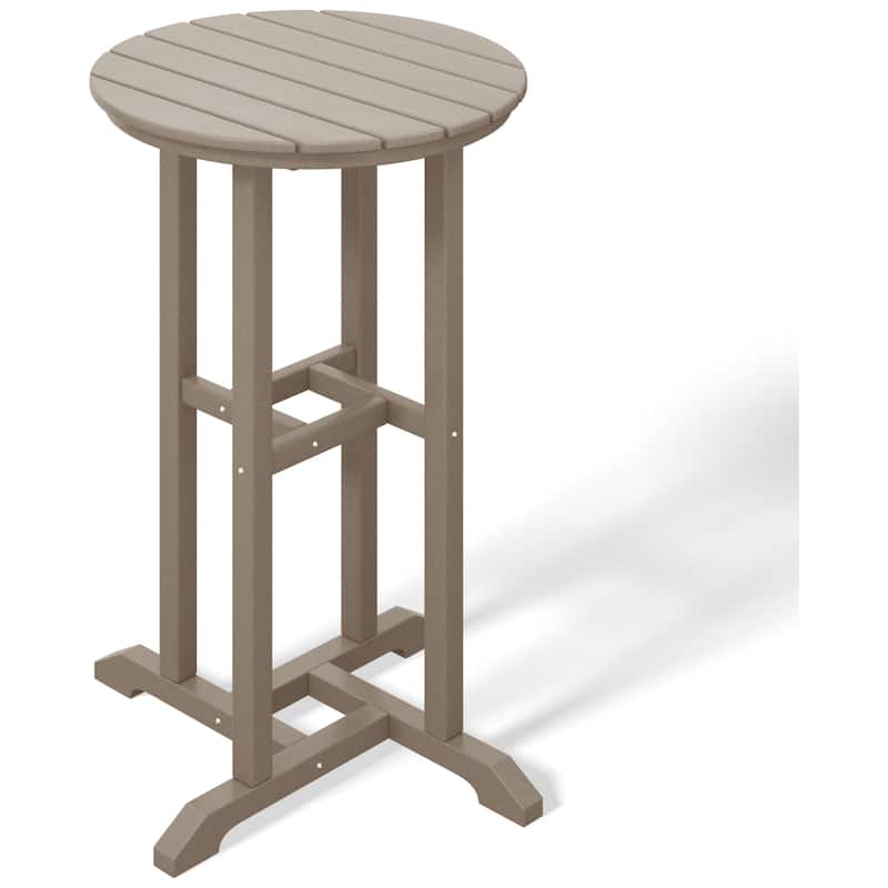 Laguna Hdpe All Weather Outdoor Patio 24" Round Counter Bistro Table