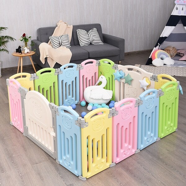 multicolor playpen