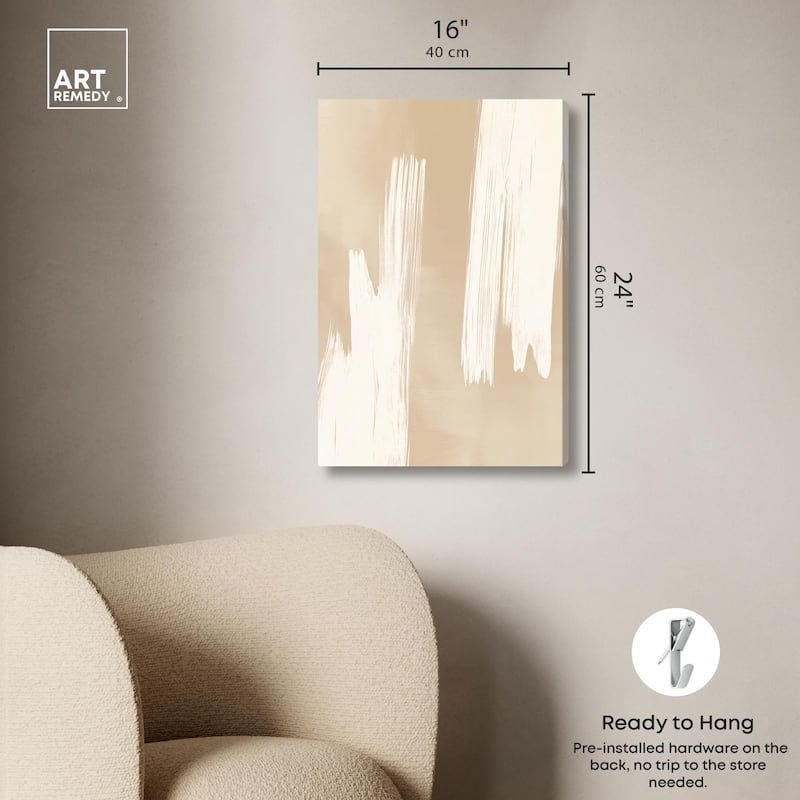 Gestural Grains II Canvas by Art Remedy, Gallery Wrapped