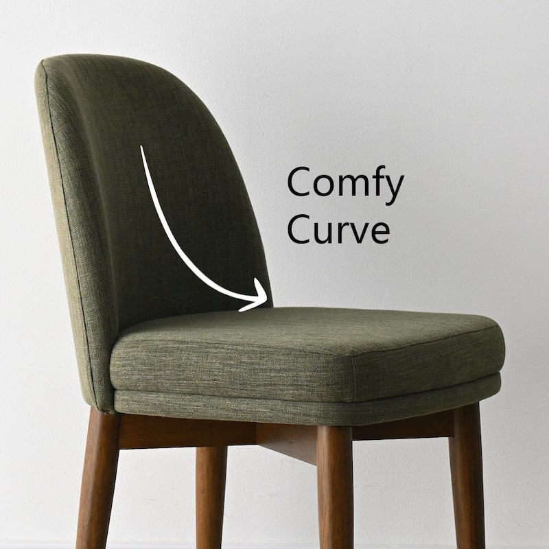 Linen Upholstered Parson Chair(Set of 2)