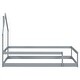 preview thumbnail 6 of 52, Twin Size Wood Bed with House-Shaped Headboard and Fences, Grey