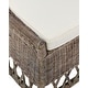 preview thumbnail 6 of 9, Natural Rattan Cushioned Dining Accent Chair by East at Main