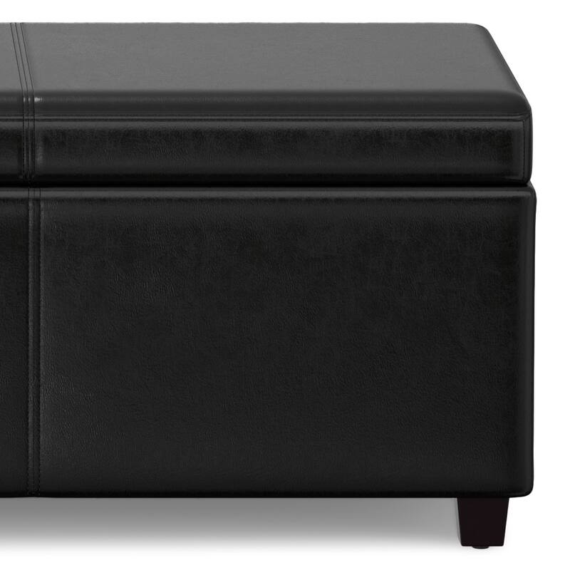 WYNDENHALL Franklin 54 inch Wide Contemporary Rectangle Storage Ottoman