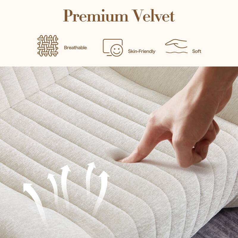 Living Room Oversized Bean Bag Chair for Adults Lazy Floor Sofa