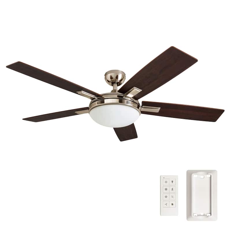Copper Grove Garff 52-inch Brushed Nickel Ceiling Fan with Remote