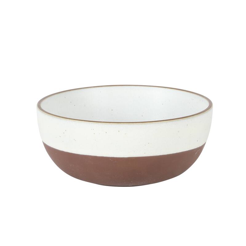 Gibson Elite William Crest 4 Piece Cereal Bowl Set, 6.25" Round Stoneware Reactive Glaze Finish, Soup, Dessert & Snack Bowls