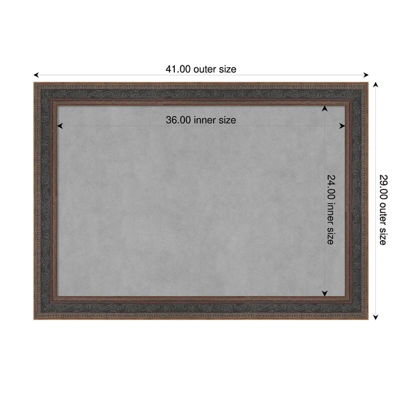 Amanti Art Attic Aged Black Framed - 41 x 29 in - Attic Aged Bronze