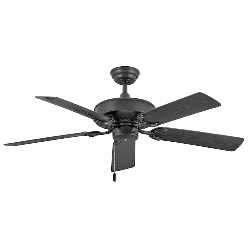 Hinkley Lighting Oasis 52" 5 Blade Indoor / Outdoor Ceiling Fan - Matte Black