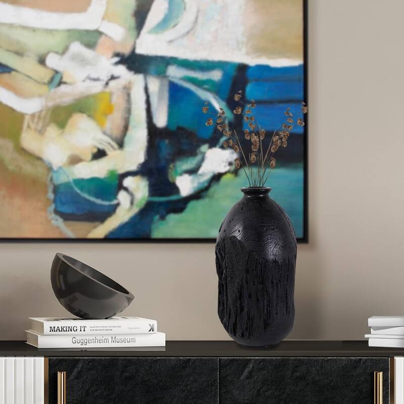 Haru Tall Vase in Black