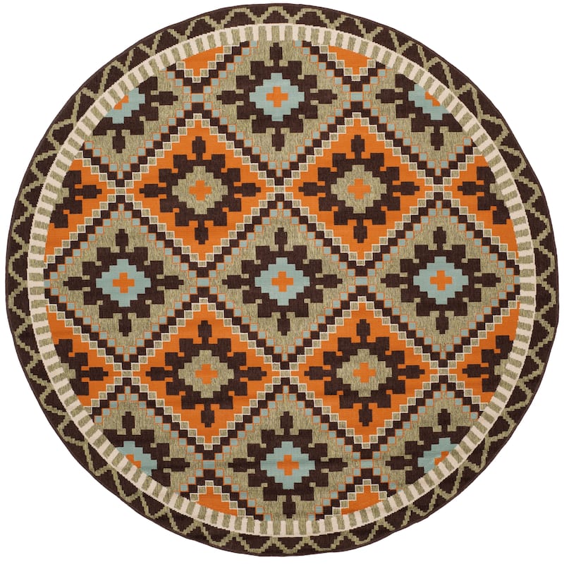 SAFAVIEH Veranda Vitaline Indoor/ Outdoor Waterproof Patio Backyard Rug