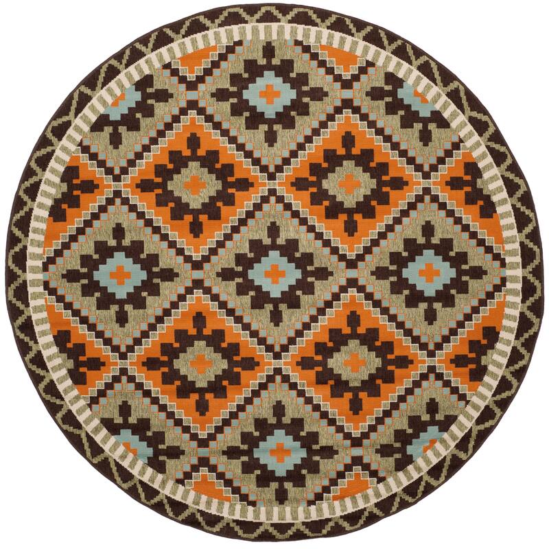 SAFAVIEH Veranda Vitaline Indoor/ Outdoor Waterproof Patio Backyard Rug