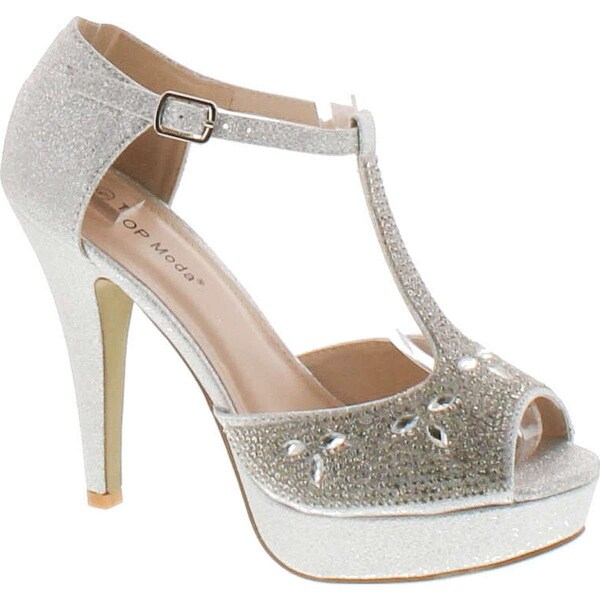 top moda silver heels