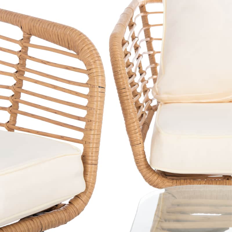 SAFAVIEH Outdoor Living Harrley 4-Piece Patio Set