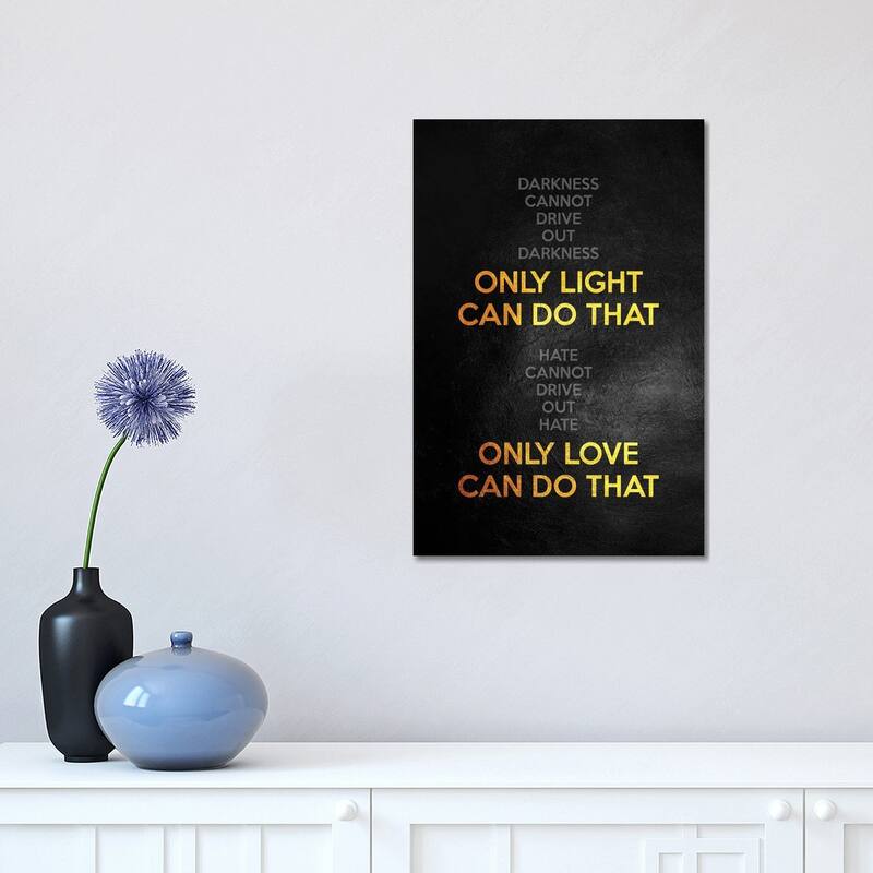 iCanvas "MLK Inspirational Quote" by Adrian Baldovino Canvas Print - 18x12x1.5