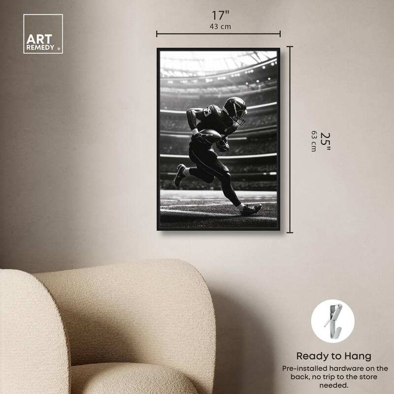 Football Stadium Canvas by Art Remedy