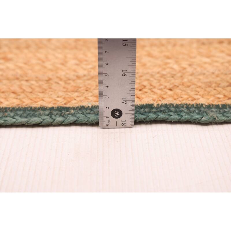 ECARPETGALLERY Braided Weave Palas Denizli Tan Jute Rug - 4'1 x 5'10