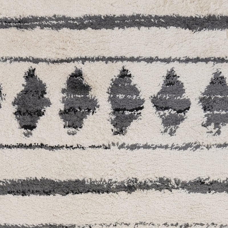 Geometric Stain Resistant Soft Area Rug