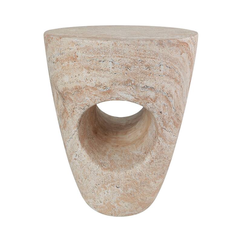 Sirius Indoor/Outdoor Contemporary Lightweight Concrete Accent Side Table by Christopher Knight Home