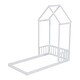 preview thumbnail 78 of 95, House-shaped Roof Headboard Floor Bed without slats
