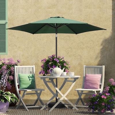 Ainfox 7.5ft Patio Umbrella Tilt Without Base Outdoor Hexagonal Umbrella