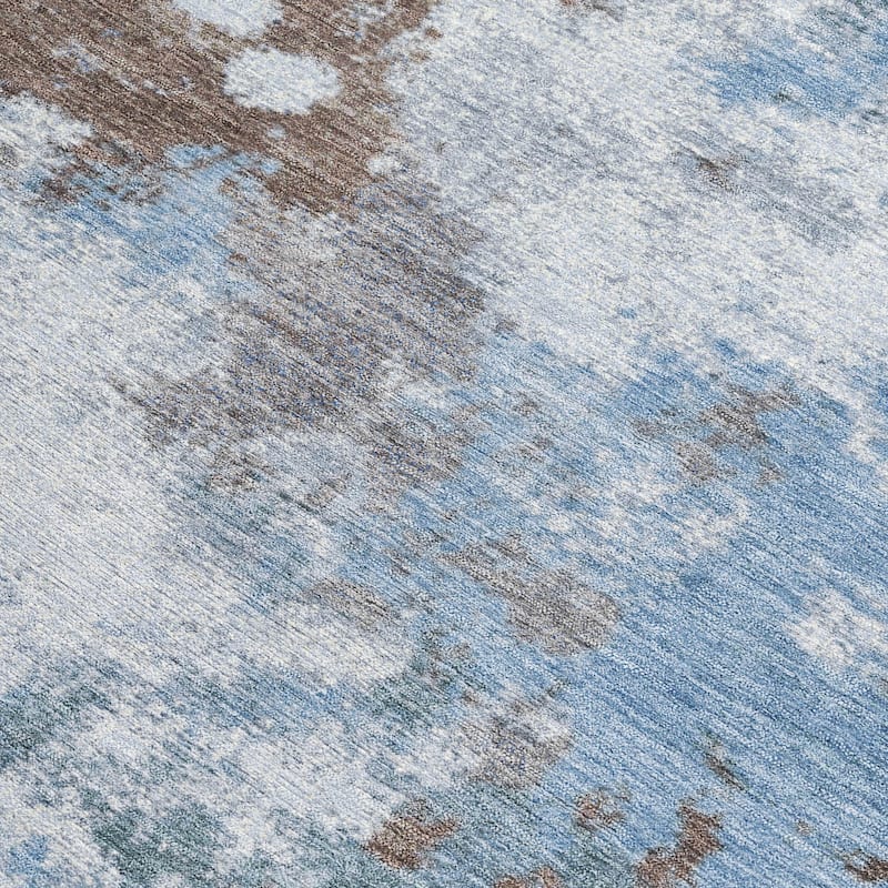 HomeRoots Abstract Transitional Rectangle Outdoor Rug