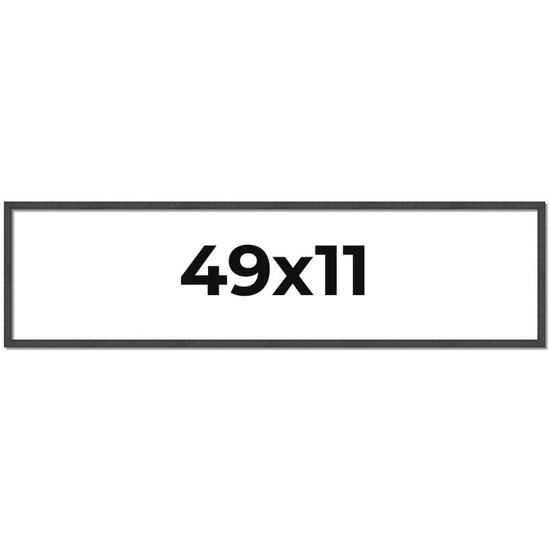 49x11 Frame Brown Solid Wood Picture Frame - Complete Modern Photo