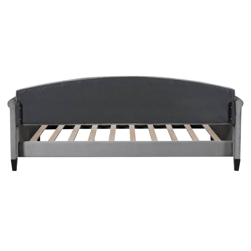 Velvet Daybed with Button Tufted Backrest