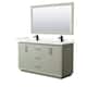 Option Light Green / Giotto Quartz Top / Matte Black