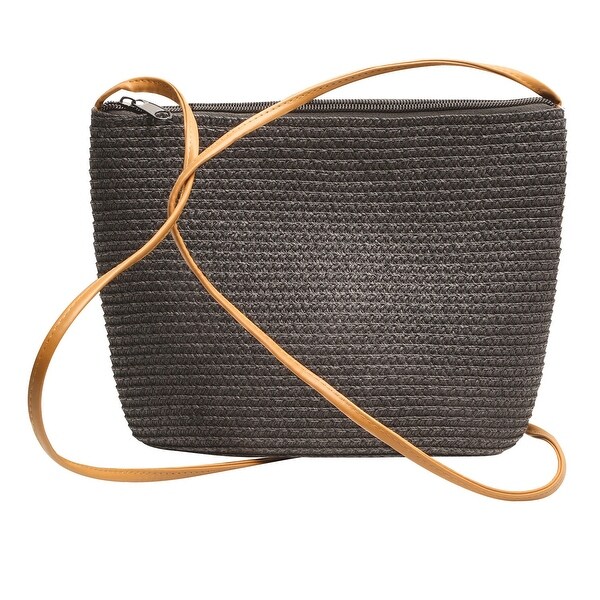Woven Straw Crossbody Bag