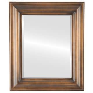 Lancaster Framed Rectangle Mirror in Sunset Gold
