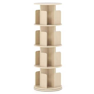 Costway 1/2 PCS 4-Tier Rotating Bookshelf 360° Display Rack with - See Details