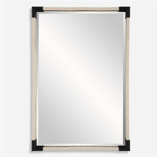 slide 2 of 6, Uttermost Marina Rope Mirror - 23.75"W x 35.5"H x 1.13"D
