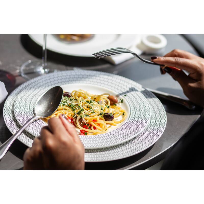 Fortessa Ornament Bone China, 9" Salad/Dessert Plate (Set of 4)