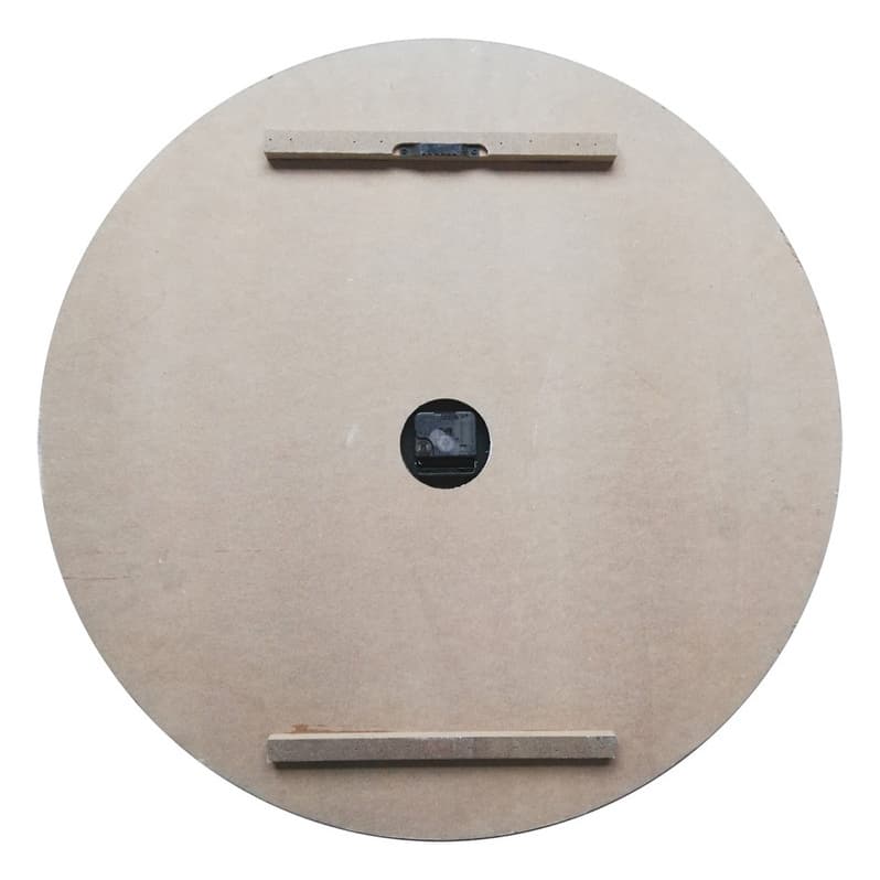 Utopia Alley Oversize Roman Round Wall Clock, Gray Wood Finish, 28" Diameter