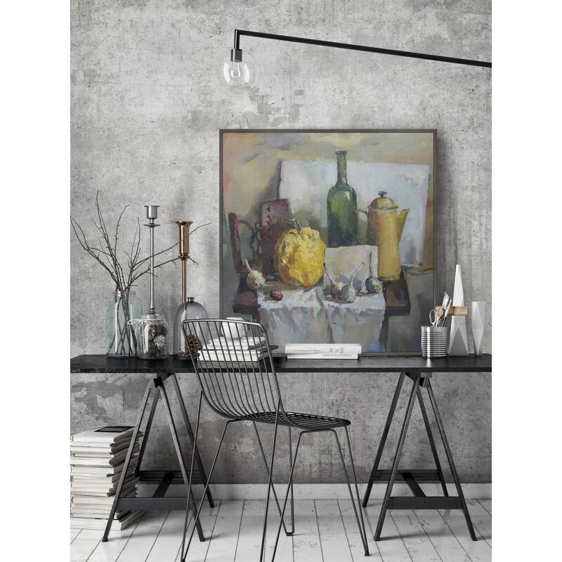 Food Is Good Mood Floater Framed Print on Canvas