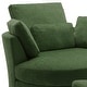 preview thumbnail 16 of 60, Upholstered Accent Swivel Barrel Armchair Club Chair with Pillows