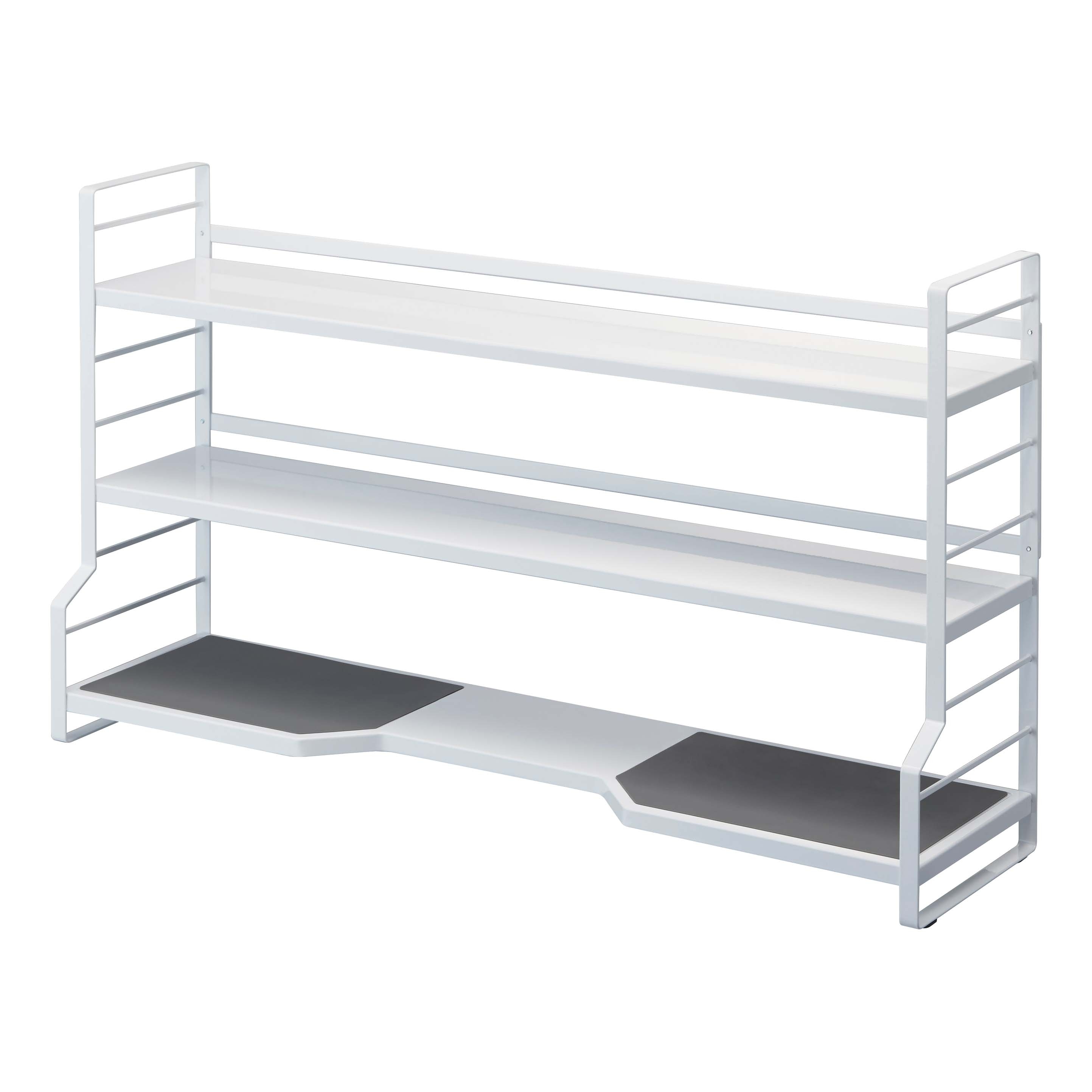 Yamazaki Home Countertop Shelves, Steel, Holds 38.5 lbs - L 8.07 x W 31.1 x H 18.11 inches