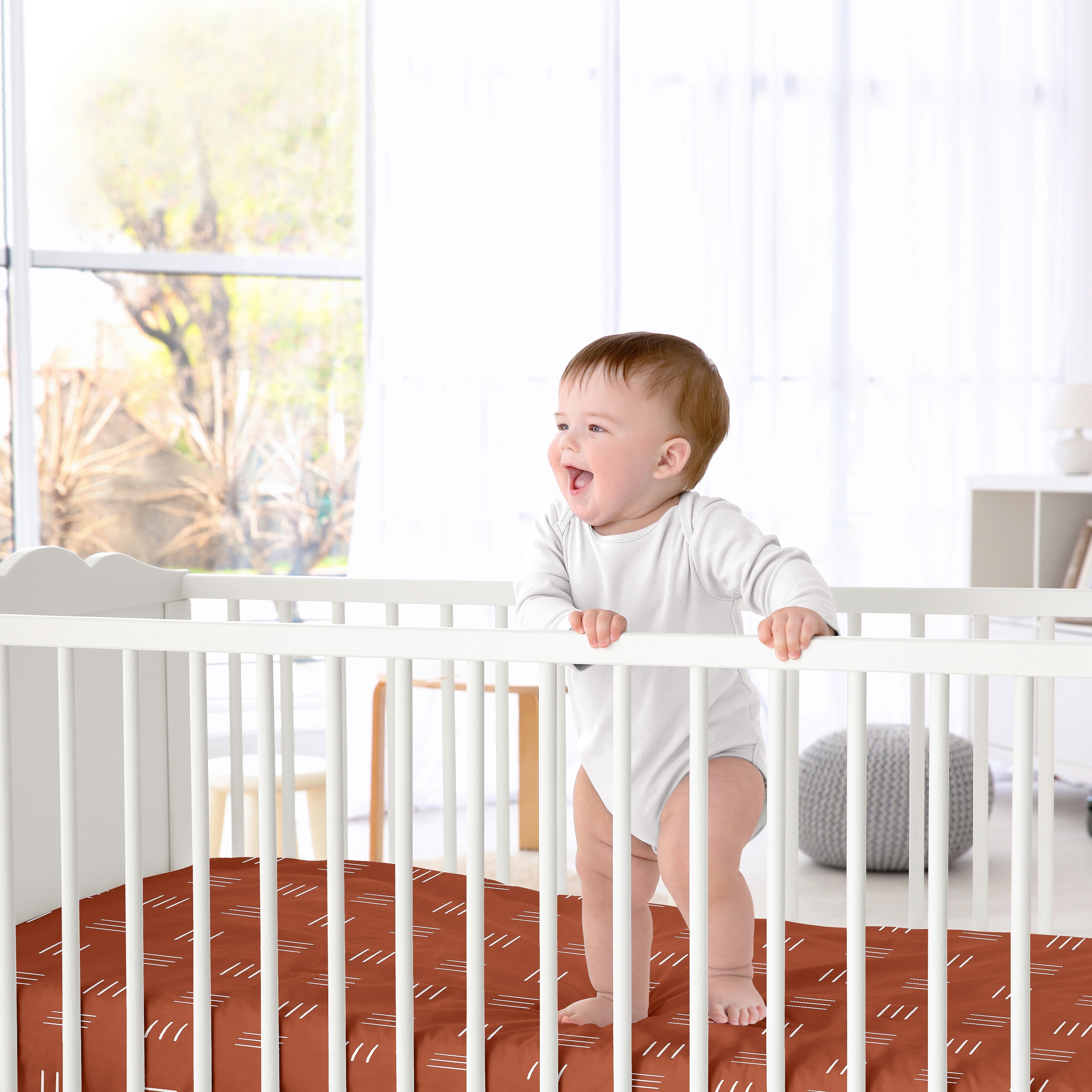 Woodland fitted crib sheet on sale