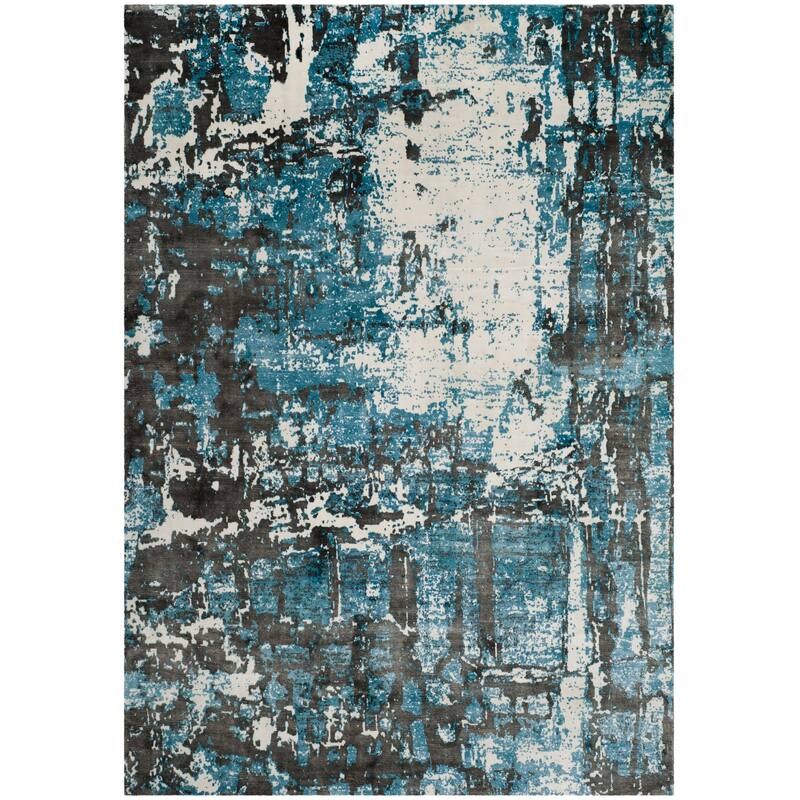 SAFAVIEH Handmade Mirage Gaia Modern Abstract Viscose Rug On Sale