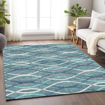 Premium Washable Super Soft Contemporary Dickerson Mayfield Rug