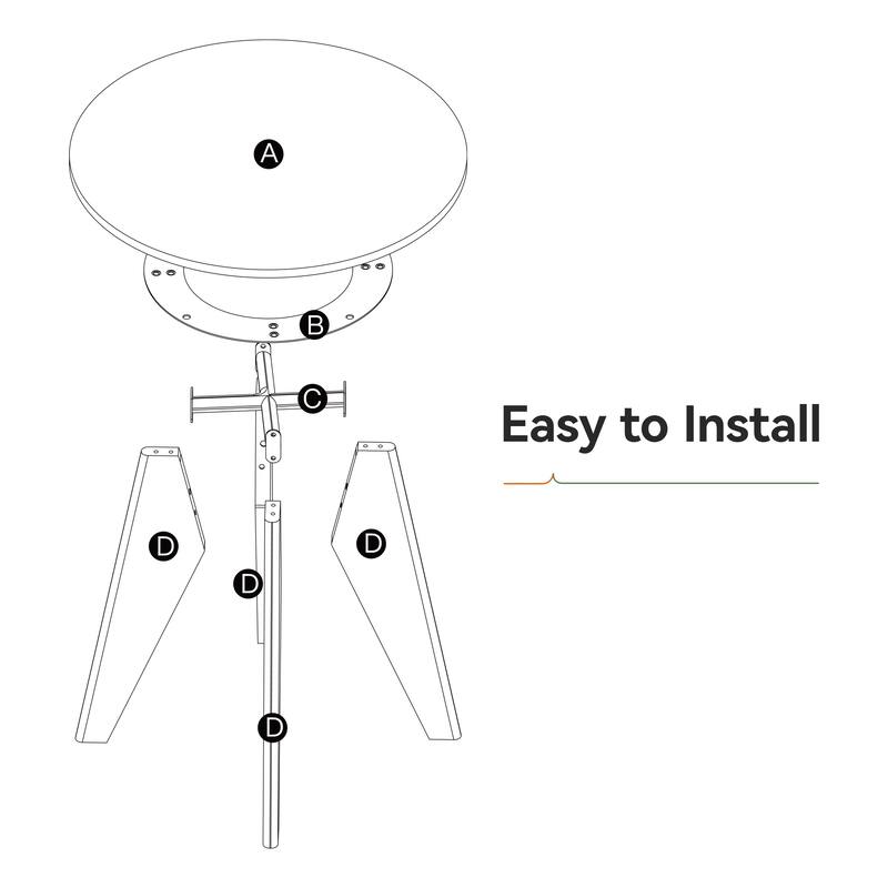 31.5" Modern Round Dining Table, Sintered Stone Kitchen Table