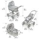 preview thumbnail 20 of 42, Badger Basket Just Like Mommy 3-in-1 Doll Pram/Carrier/Stroller