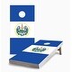 preview thumbnail 1 of 3, El Salvador Flag Corn Hole Board Set with Carry Case 16 Years and Up