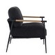 preview thumbnail 3 of 4, Leisure chair lounge for Living Room chair velvet Black color